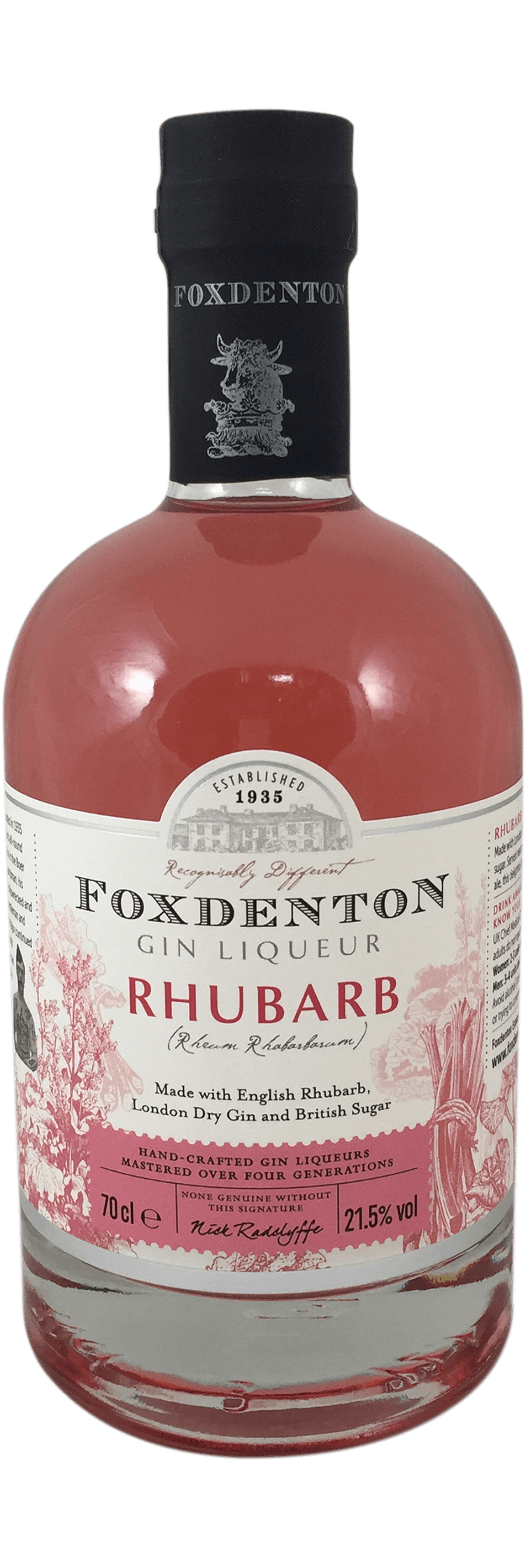 Foxdenton Rhubarb Gin Liqueur