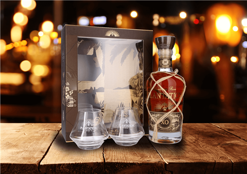 Plantation XO + Glasses Gift Set