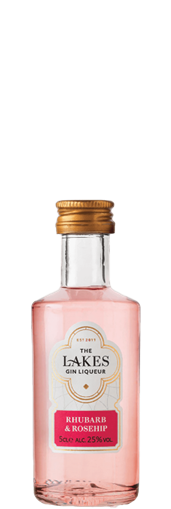 Lakes Distillery Rhubarb and Rose Hip Gin Liqueur Miniatures 5cl