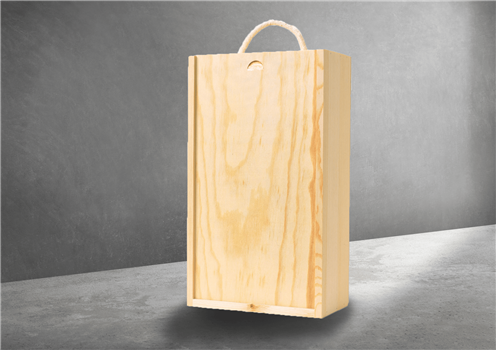 Two Bottle Gift Box - Wooden