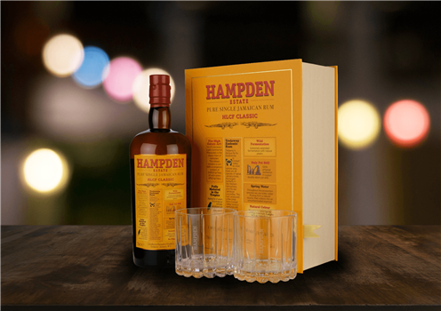 Hampden Estate HLCF 4 year old 2 glass gift pack